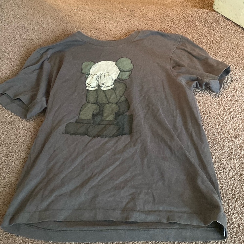 KAWS small grey tee.